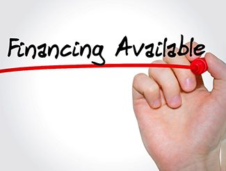 financing available written in marker