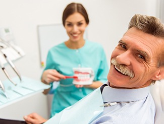 Man smiling with dental implants in San Juan Capistrano