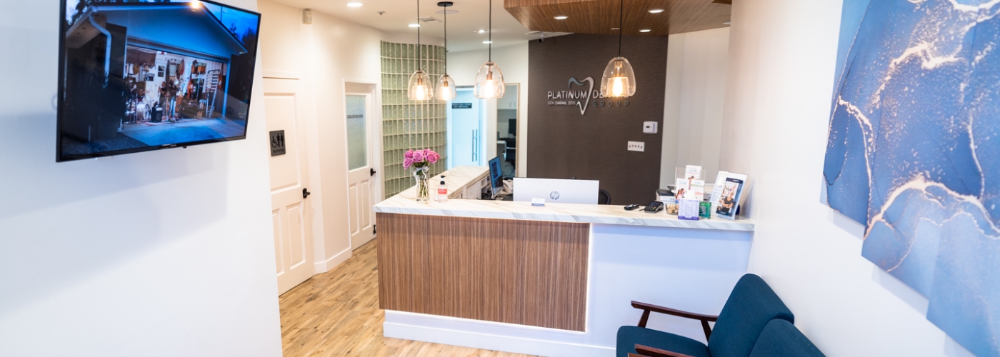 Dental office reception desk in San Juan Capistrano