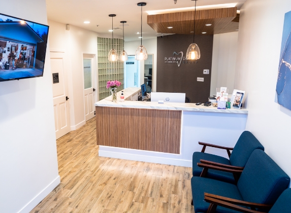 Dental office reception desk in San Juan Capistrano