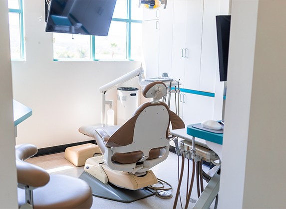 Dental exam room in San Juan Capistrano