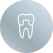 Animated tooth with dental crown