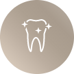 Animated tooth with sparkles