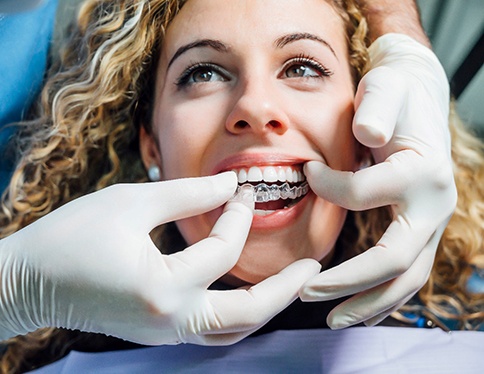 patient getting Invisalign in San Juan Capistrano