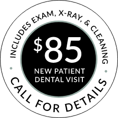 $85 New Patient Visit banner stamp