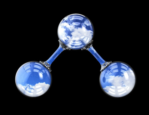 Ozone molecule 