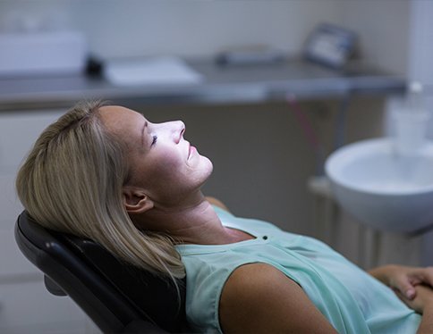 Dental patient relaxing under oral conscious dental sedation